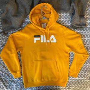 Fila Hoodie, Men's Medium, Yellow/Orange, Made in Mexico